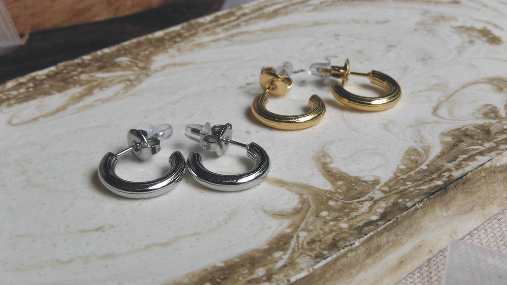 C shaped baby hoops