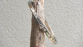 Silver diamond strip bangle