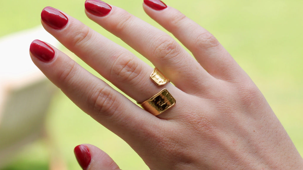 Textured wrap ring