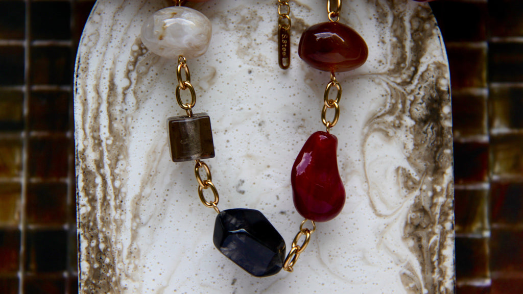 Amber stones bracelet