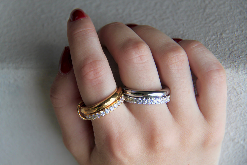 2 layer chunky linked ring