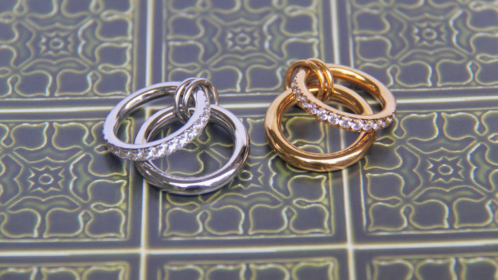 2 layer chunky linked ring