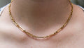 Antique vintage detailed paperclip necklace