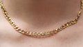 Cuban chain with diamond details necklace