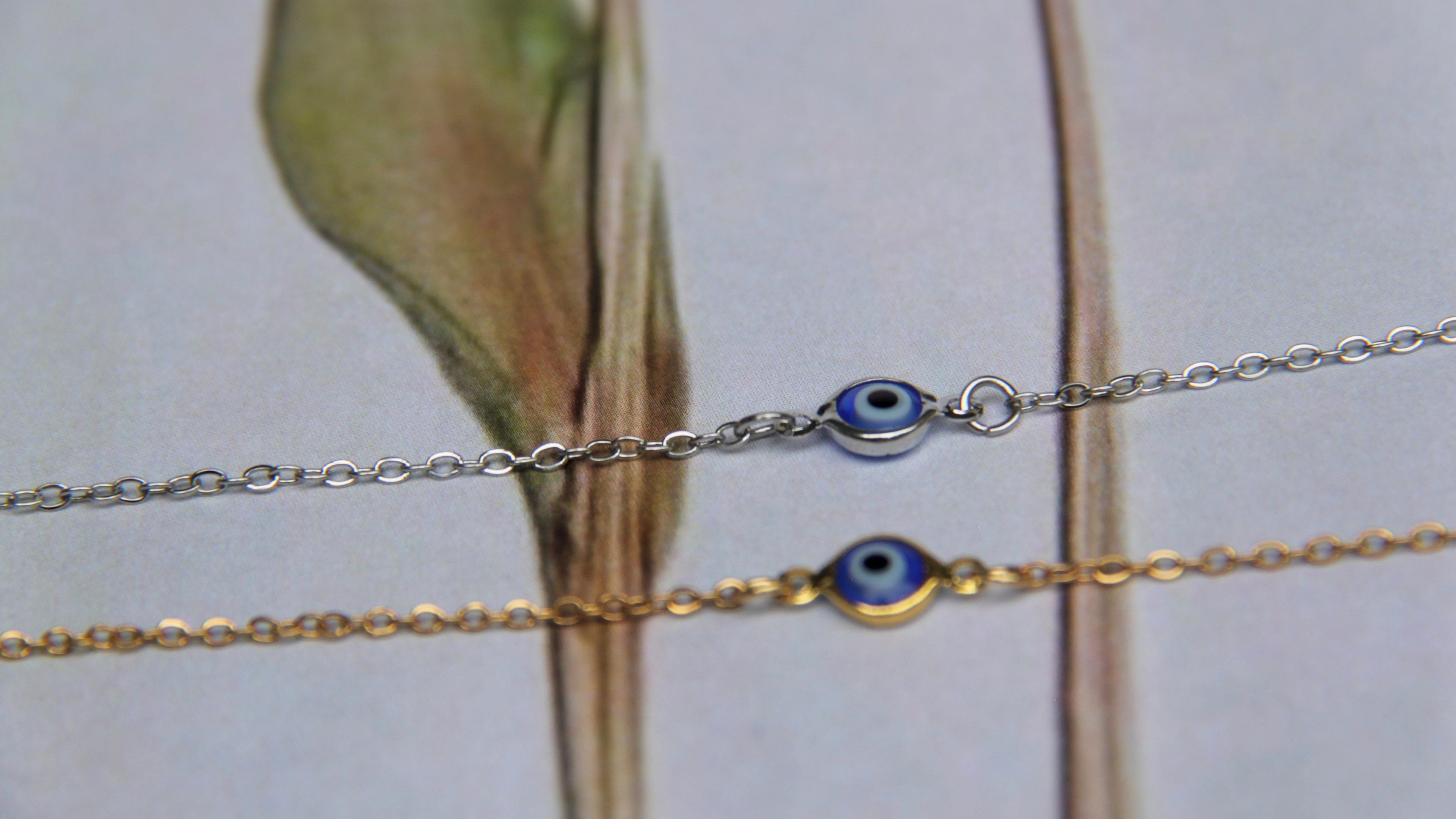 Blue evil eye necklace