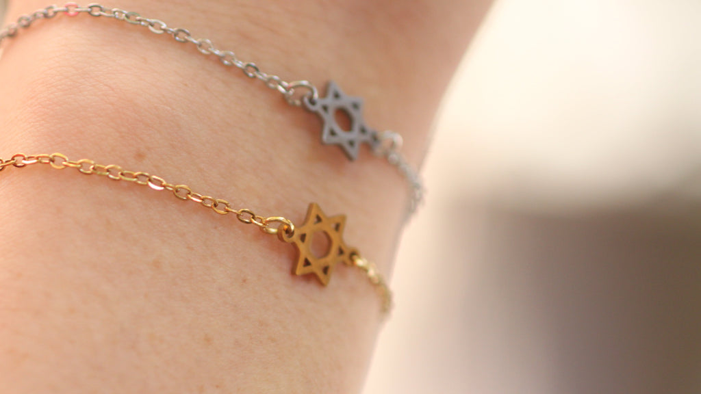 Star of david simple bracelets