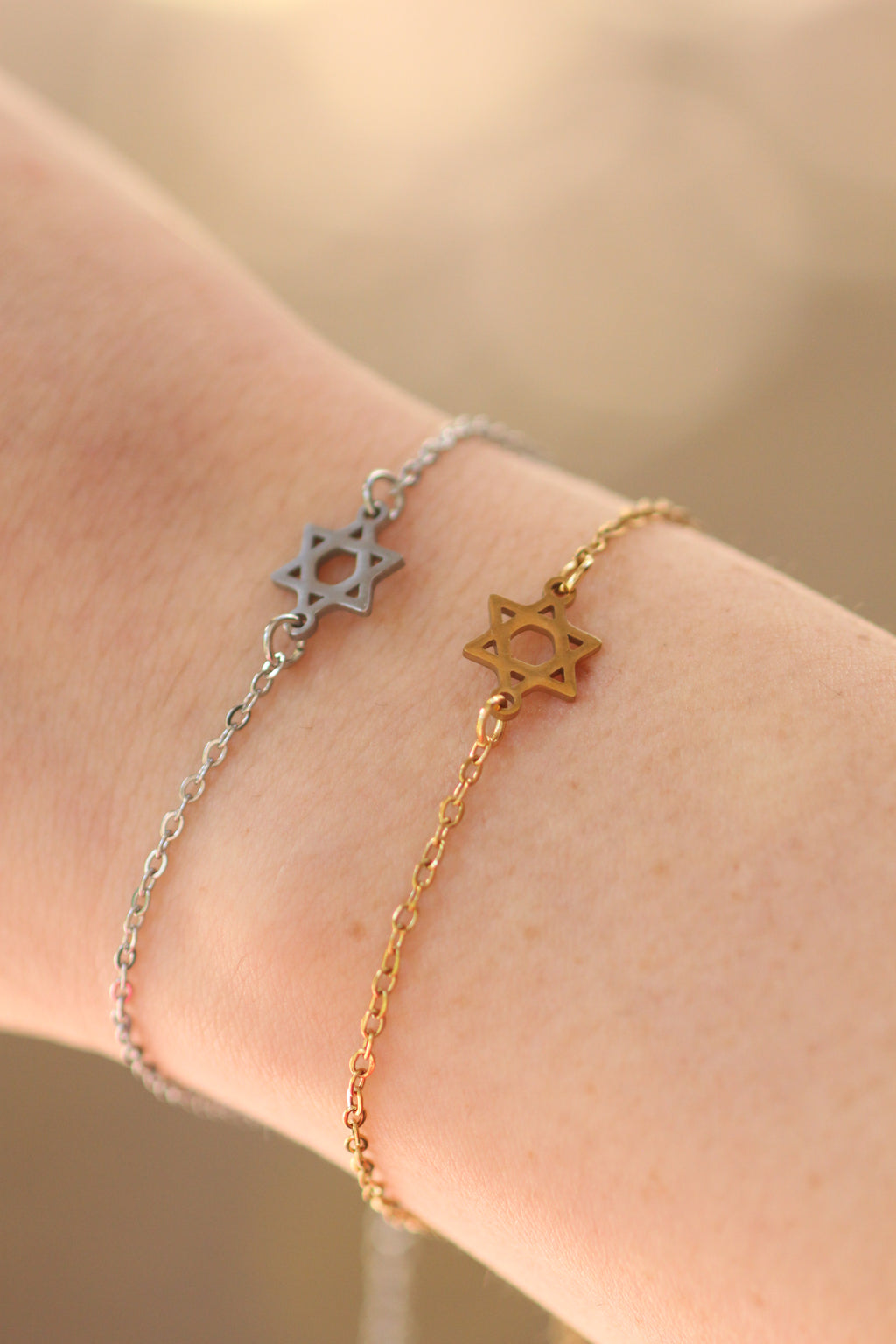Star of david simple bracelets