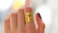 Rounder Hammered ring