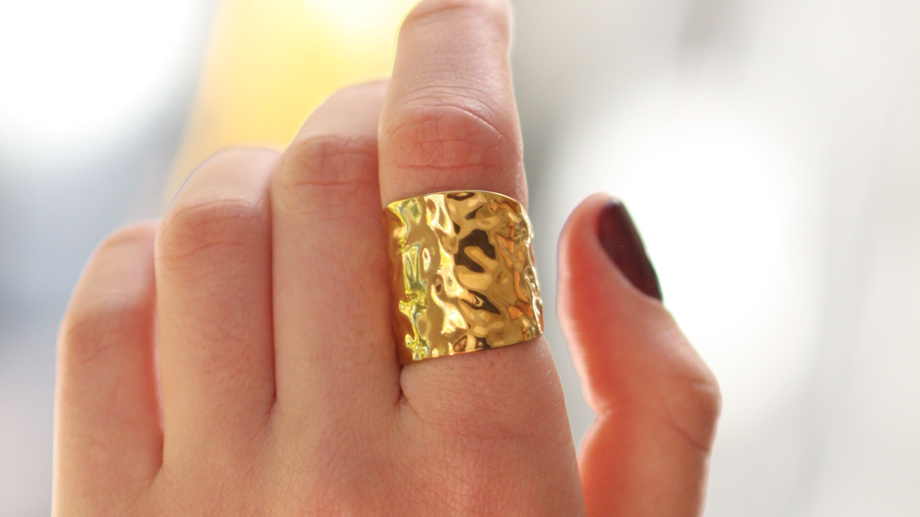 Rounder Hammered ring
