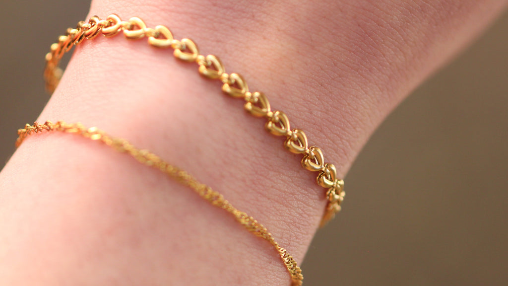 Vintage vine/hearts bracelet