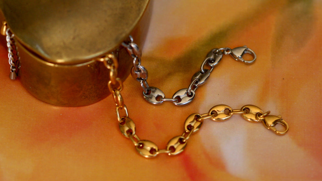 Coffee bean shaped bracelets