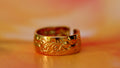 Detailed engraved ring