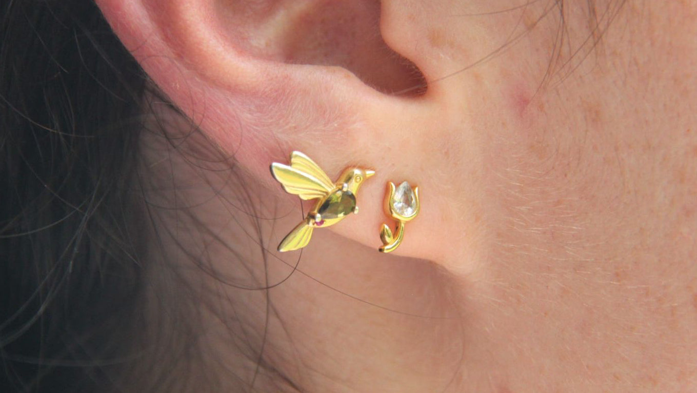 Hummingbird earrings