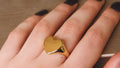 Single heart ring