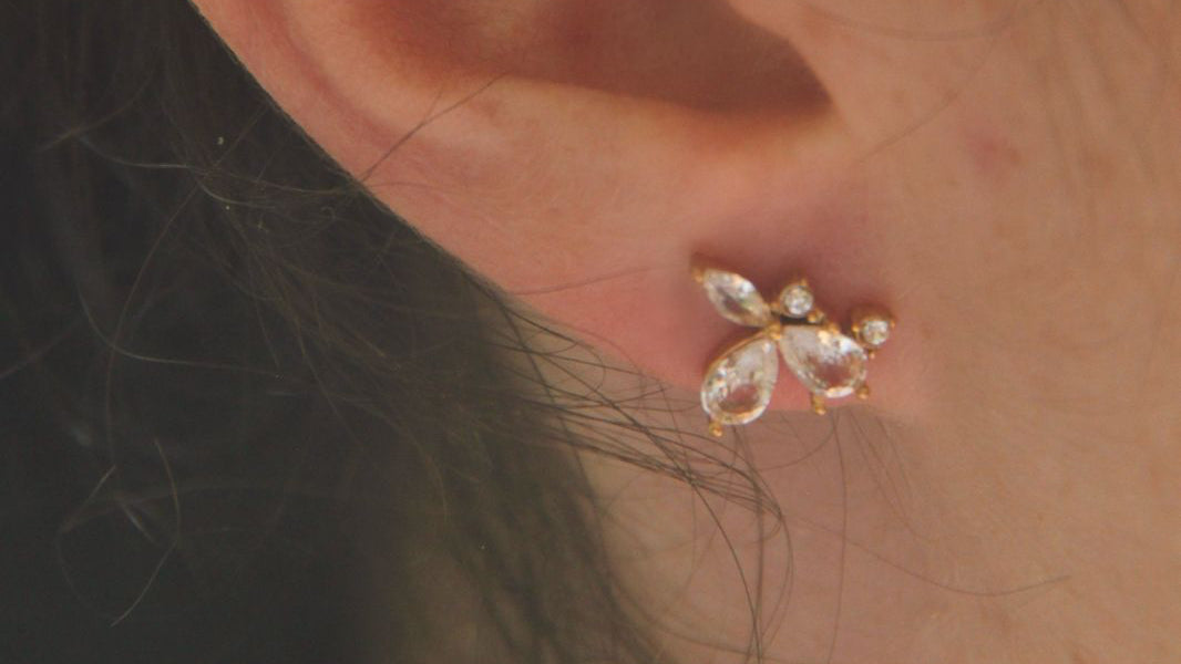 The Danielle flower studs