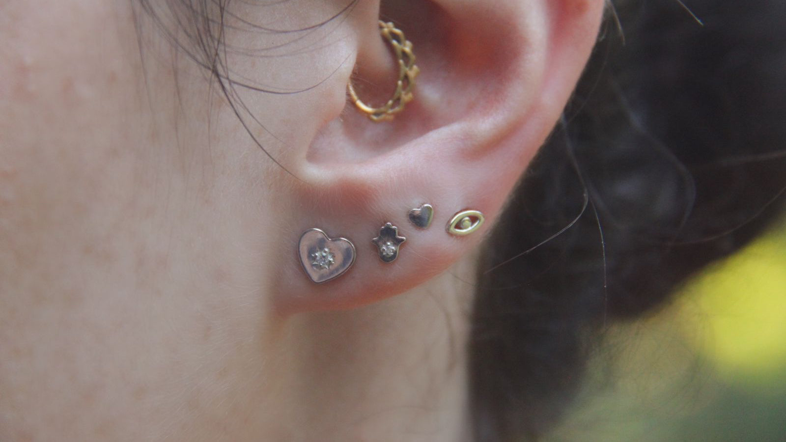 Silver studs