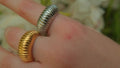 Chunky croissant ring