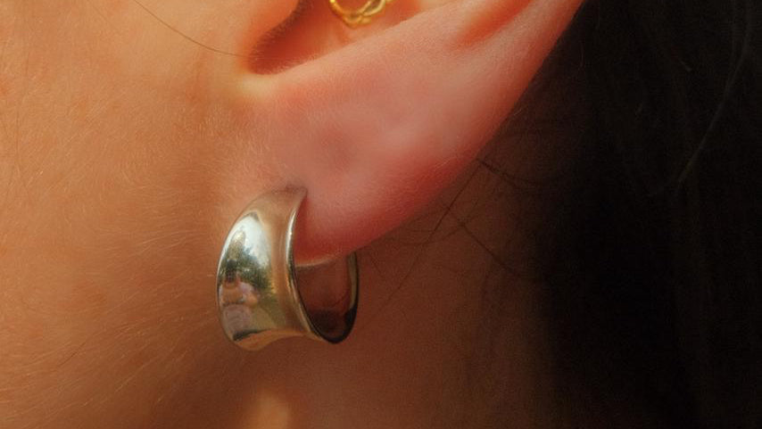 Smooth plated earrings