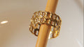 Double layer chain link ring adjustable