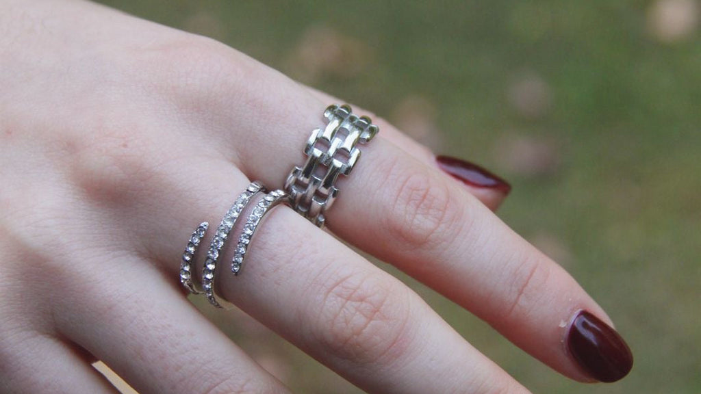Watch strap ring silver
